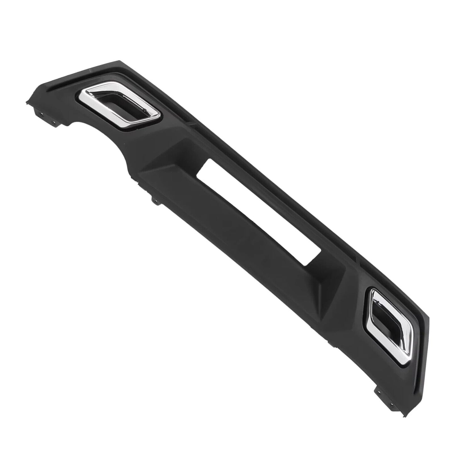 Seat Ibiza MK5 6F 2017-2021 Rear Bumper Diffuser FR Style Matt Black Chrome Tips