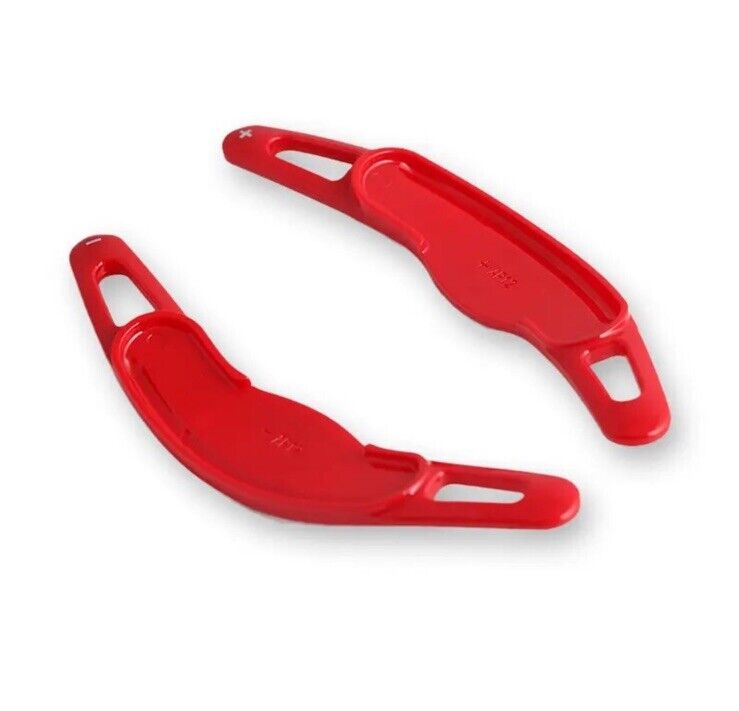 Mini Cooper S JCW One Clubman Steering Wheel Paddle Shift Extensions Gloss Red