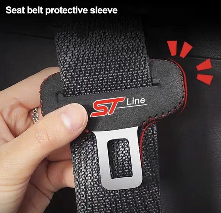 Ford ST Line Seatbelt Buckle Cover For Ford Fiesta Focus Puma Kuga Mondeo
