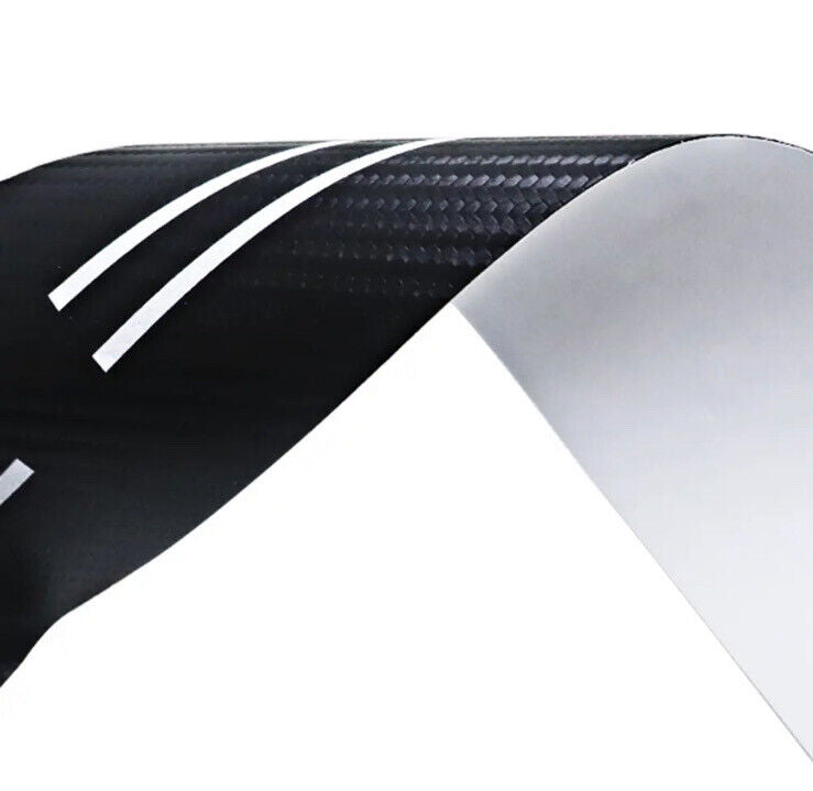 Kia GT Line Carbon Fibre Effect Adhesive Door Sill Overlay Strips 4pcs