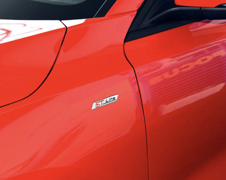 Ford Fiesta Focus Mondeo Ecosport Puma Silver ST Line Side Fender Badge
