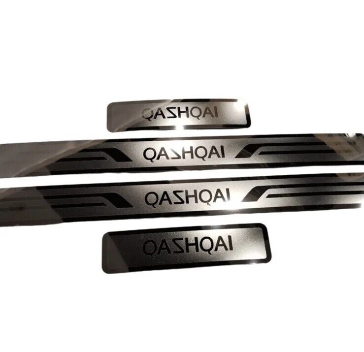 Nissan Qashqai J10 2008-2015 Stainless Steel Door Sill Protector Scuff Plates