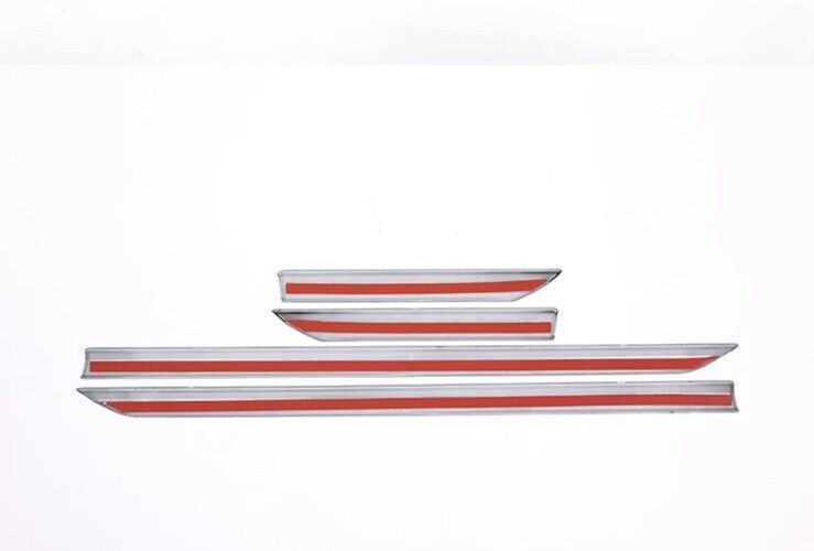 Rose Gold Side Fender Air Vent Trim Covers For Land Rover Range Rover Velar 4pcs