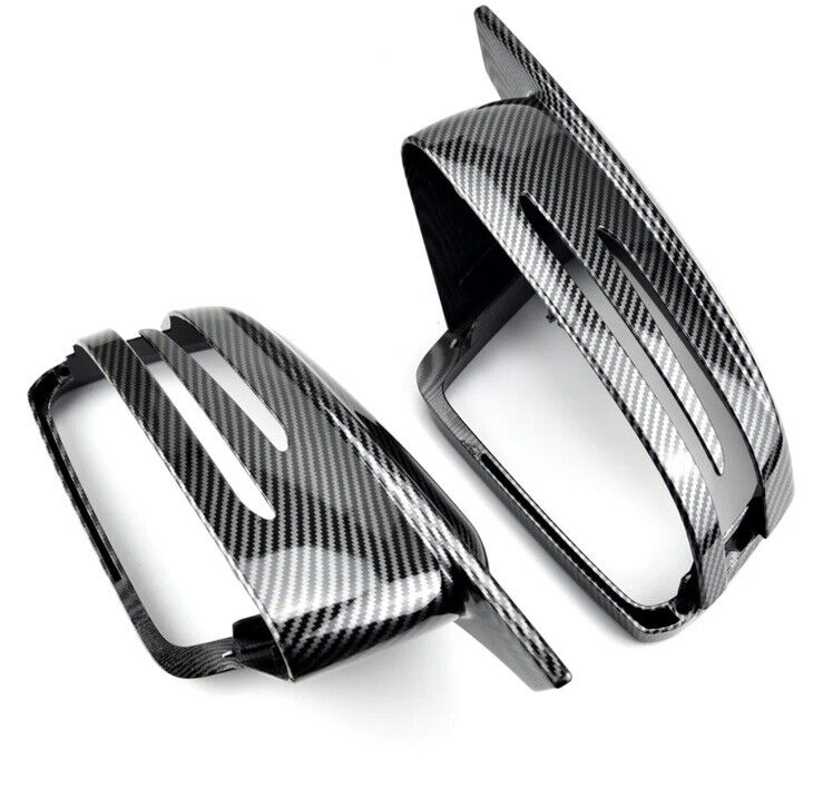 Mercedes A B C CLA E GLA GLK S Class Carbon Fibre Effect Wing Mirror Caps Covers