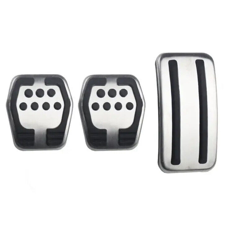 Metal Sport Pedal Covers For Ford Focus Kuga Escape Manual Gas Brake Clutch
