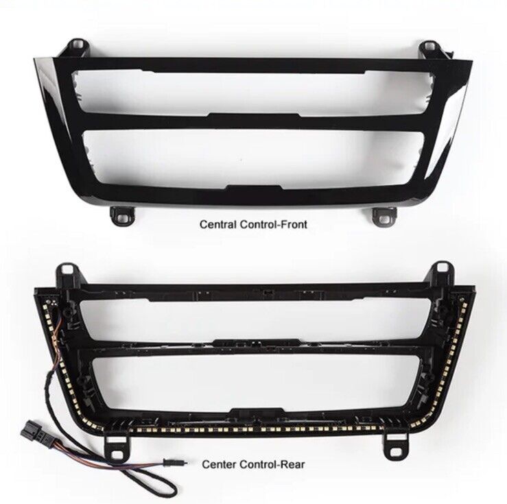 BMW 3 4 Series Gloss Black Air Con Panel Central Dash Trim With Ambient Light