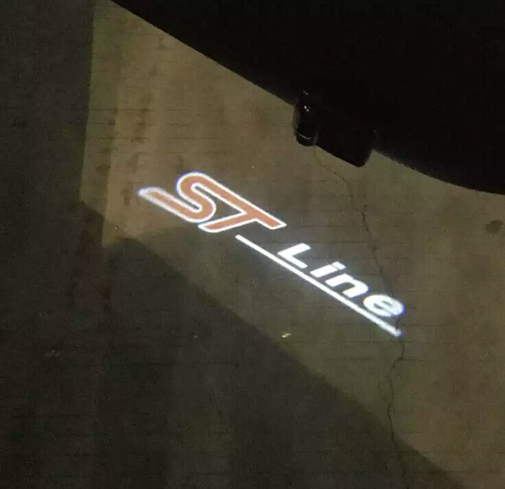 Ford ST Line Wireless LED Welcome Puddle Lights Ford Fiesta Focus Puma Kuga 2pcs