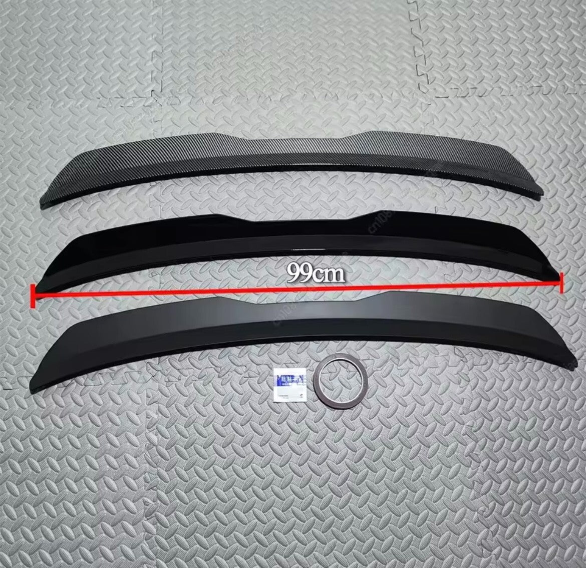 Seat Ibiza MK5 6F 2017-2021 Matt Black Spoiler Extension Rear Wing Lip Roof