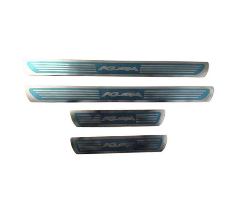 Ford Kuga Stainless Steel Door Sill Protector Strips Scuff Plates Chrome 4pcs