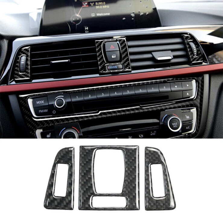 BMW 3 4 Series Real Carbon Fibre Interior Trim Bundle Set Trim Panel Covers RHD