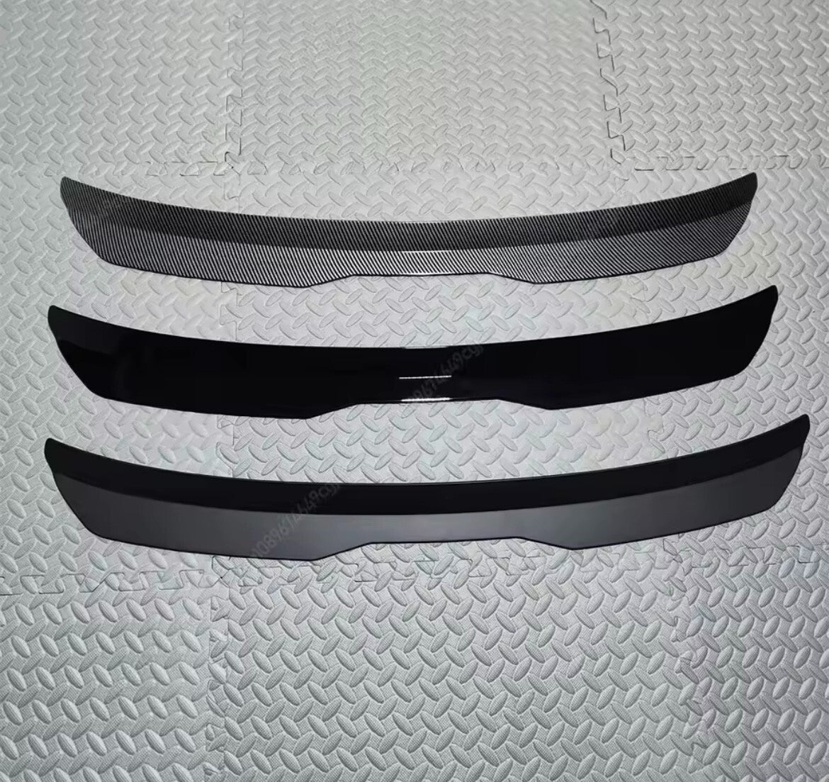 Seat Ibiza MK5 6F 2017-2021 Matt Black Spoiler Extension Rear Wing Lip Roof