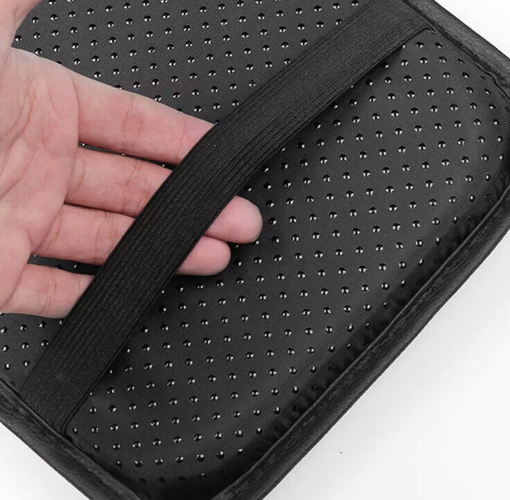 ST Armrest Cover Carbon Fibre Effect PU Leather For Ford Fiesta Focus ST