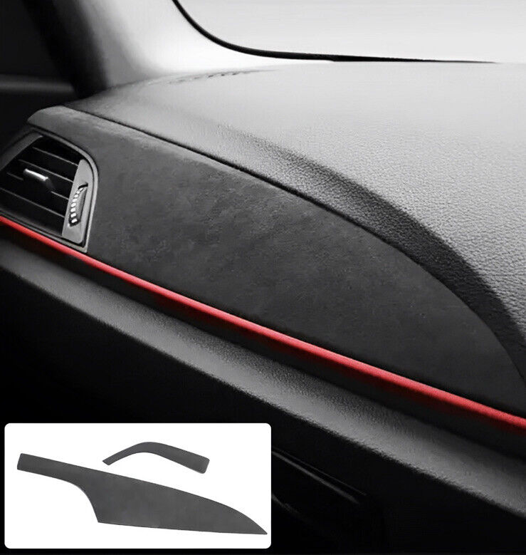 BMW 1 Series F20 F21 Black Alcantara Centre Dashboard Trim Cover Overlay