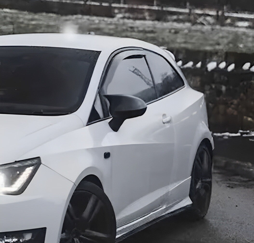 Seat Leon MK2 Ibiza MK4 2008-2017 Gloss Black M Style Wing Mirror Caps Covers