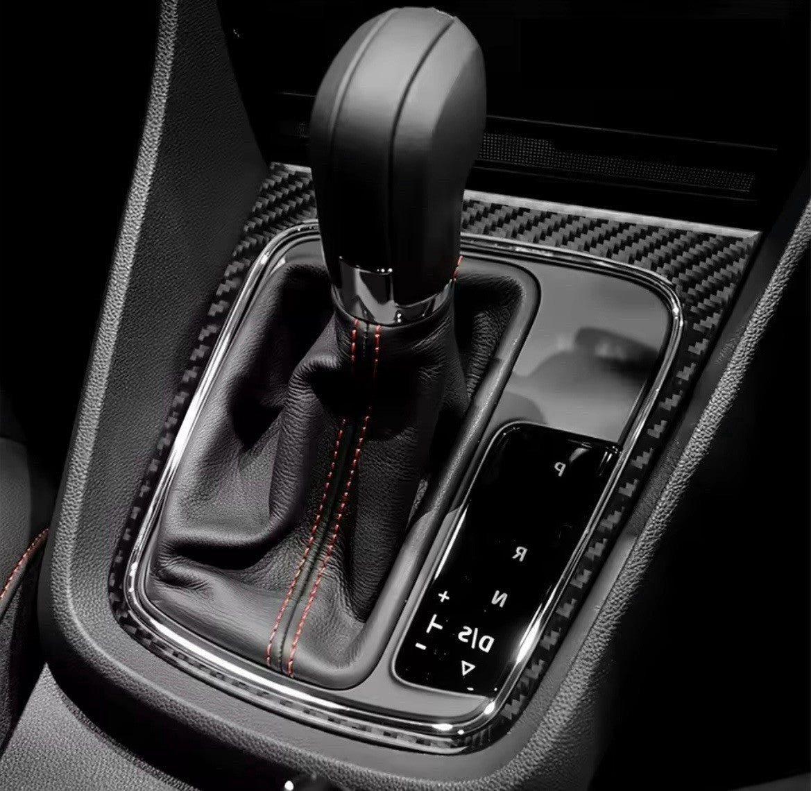 Seat Leon 2013-2015 Carbon Fibre Centre Console Gear Panel Surround Trim Cover