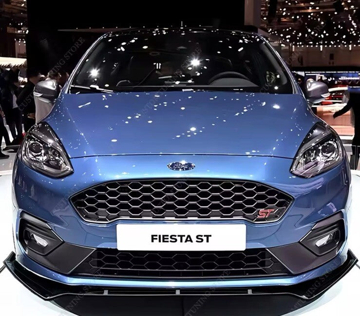 Ford Fiesta ST ST Line MK8 2018-2021 Front Splitter Gloss Black Bumper Lip