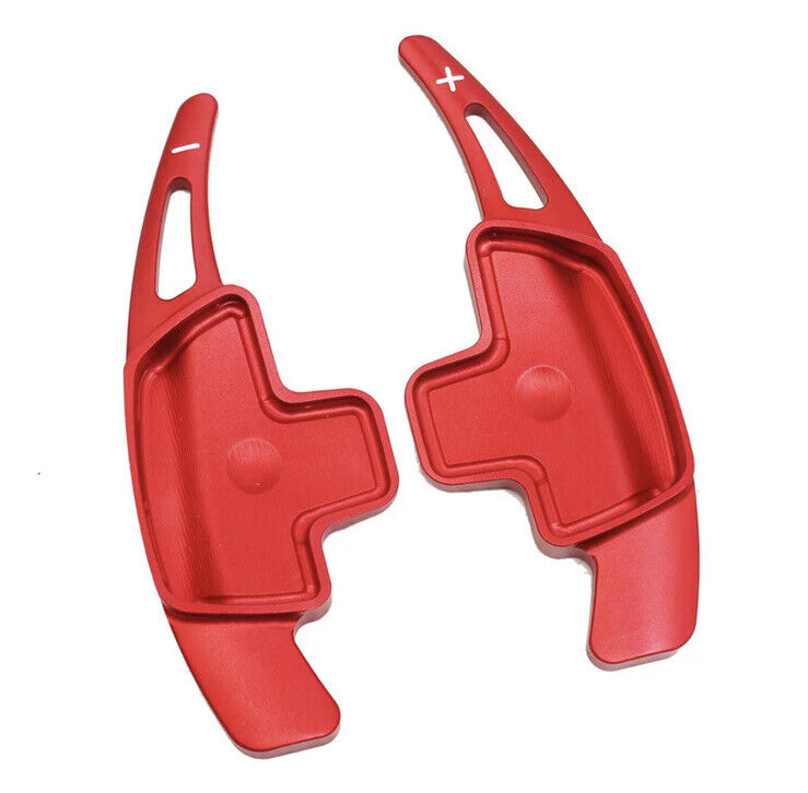 Mercedes Benz A B C E CLA GLA Class Steering Wheel Paddle Shift Extensions Red