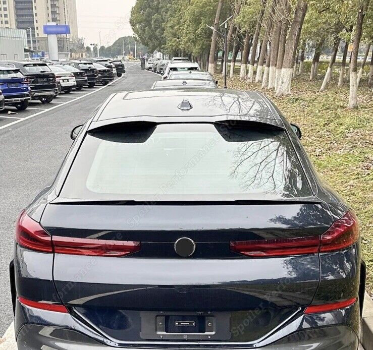 BMW X6 G06 2019-2024 Carbon Fibre Effect Spoiler Extension Rear Roof Wing Lip