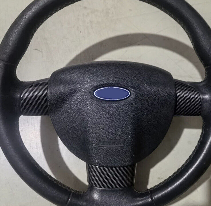 Ford Focus MK2 2005-2011 Carbon Fibre Effect Steering Wheel Trim Covers