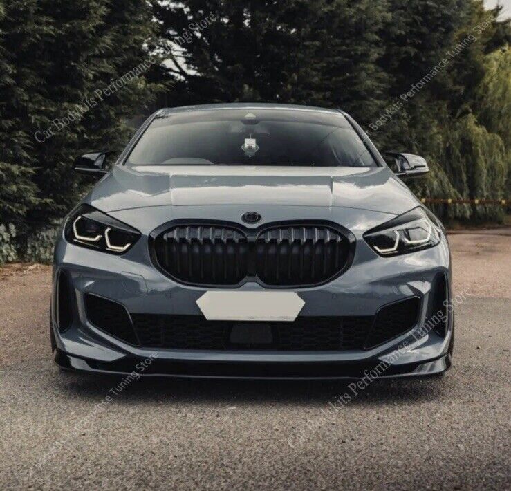 BMW 1 Series F40 2019-2023 Gloss Black Headlight Eyelids Eyebrows 2pcs