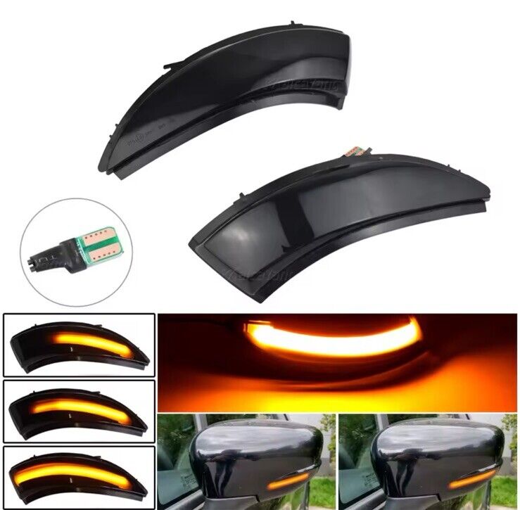 2pcs Renault Clio MK4 2012-2016 Dynamic LED Sequential Mirror Indicators Smoked