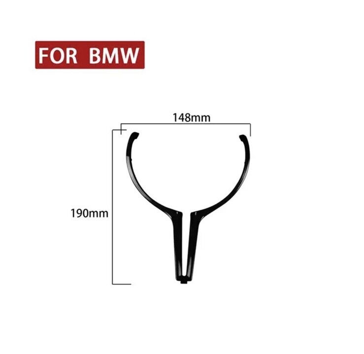 BMW M Sport Series Gloss Black Steering Wheel Central Trim Piece Replacement