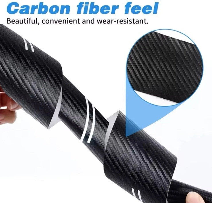 Ford Focus Carbon Fibre Effect Adhesive Door Sills & Boot Sill 5pcs Kit