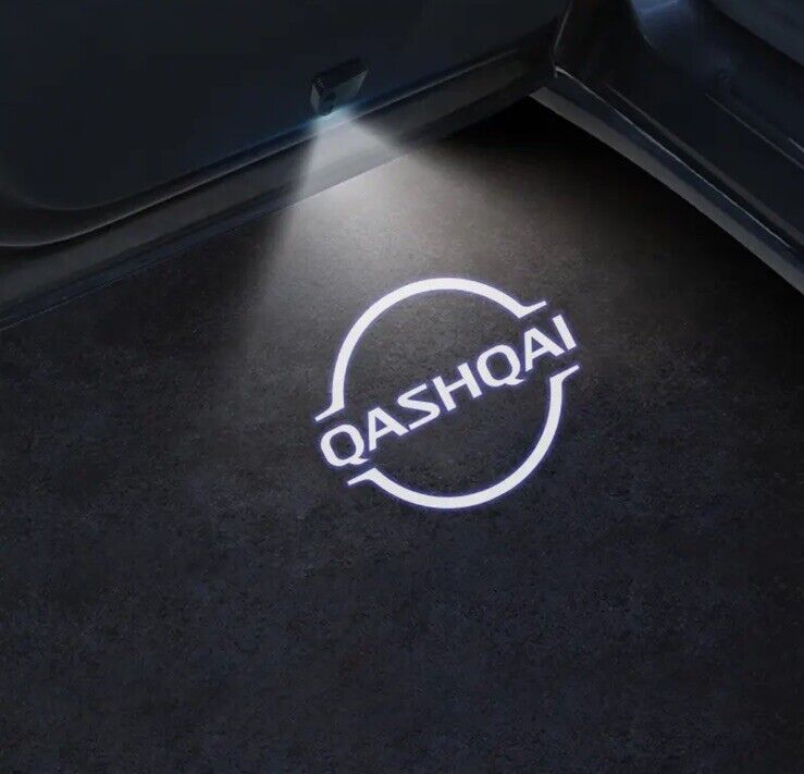 2pcs Wireless Qashqai LED Laser Projector Welcome Puddle Light Nissan Qashqai