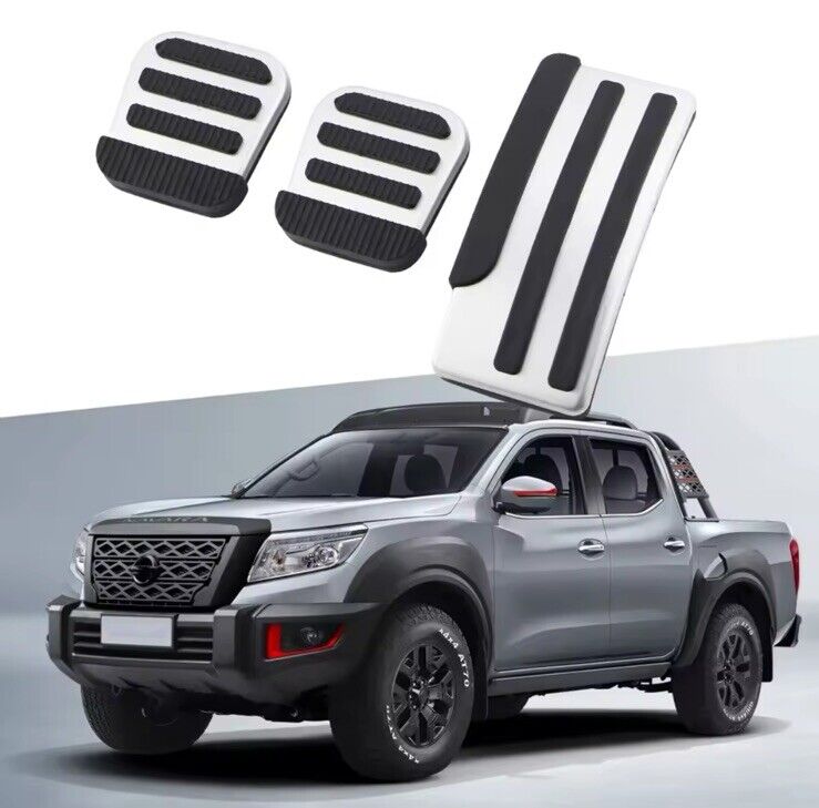 Nissan Navara NP300 1997-2022 Stainless Steel And Rubber Pedal Covers Manual
