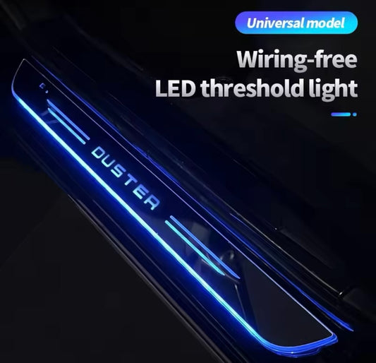 Dacia Duster LED Colour Change Door Sill Protector Strips USB Wireless RGB