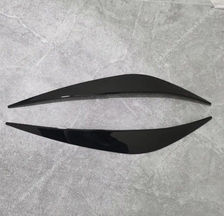 BMW 1 Series F40 2019-2023 Gloss Black Headlight Eyelids Eyebrows 2pcs
