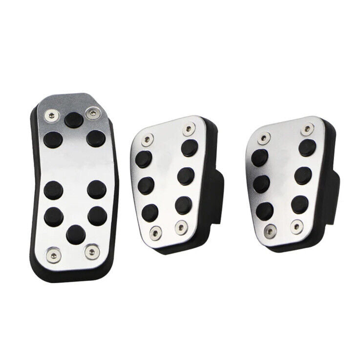 Metal Sport Pedal Covers For Ford Fiesta MK7 MK7.5 08-17 Manual Gas Brake Clutch