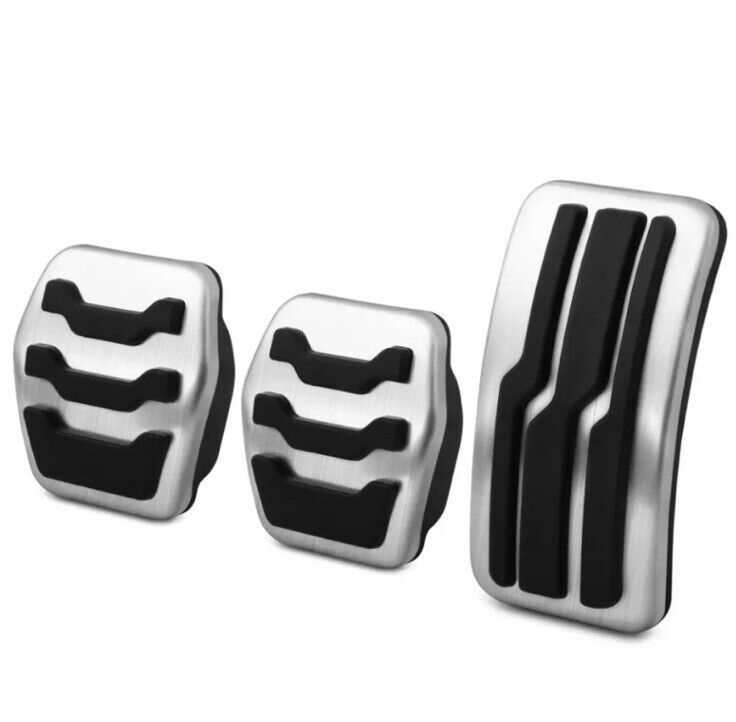 Metal Sport Pedal Covers For Ford Focus Kuga Escape Manual Gas Brake Clutch
