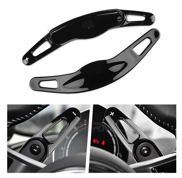 Mini Cooper S JCW One Clubman Steering Wheel Paddle Shift Extensions Gloss Black