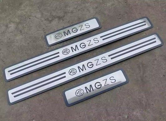 MGZS Stainless Steel Door Sill Protector Strips Scuff Plates 4pcs