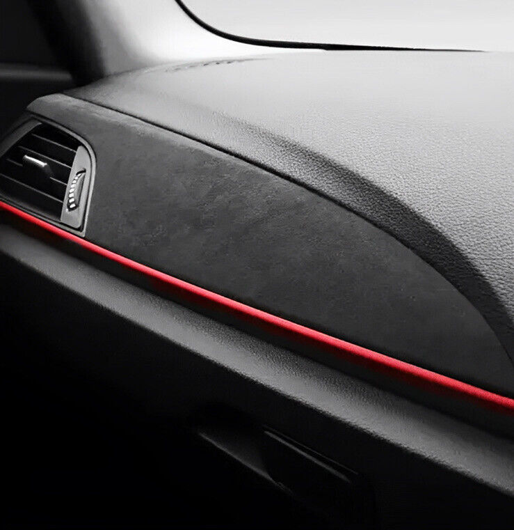 BMW 1 Series F20 F21 Black Alcantara Centre Dashboard Trim Cover Overlay