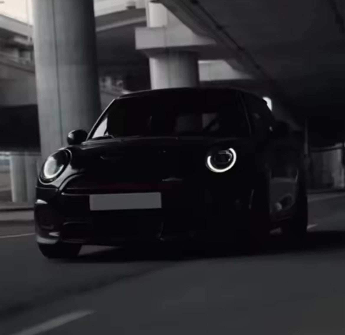 Mini Cooper F54 F55 F56 F57 Gloss Black Headlight Eyelids Eyebrows 2pcs