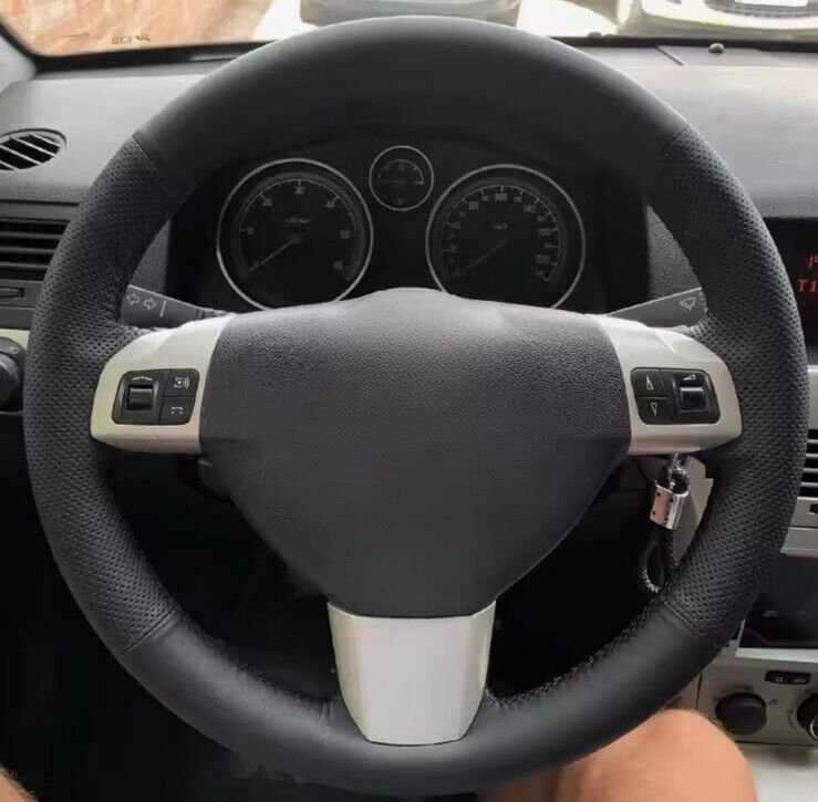 Vauxhall Astra H Zafira B Vectra C Leather Steering Wheel Cover Self Stitch