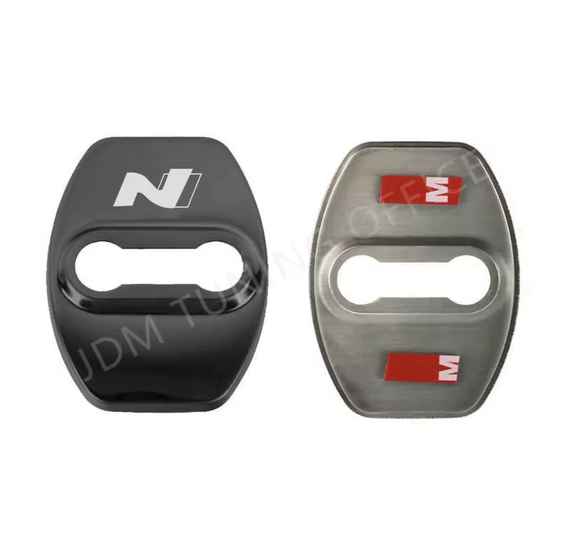 Gloss Black Door Lock Covers Protectors For Hyundai i20 i30 N Kona Tucson 4pcs
