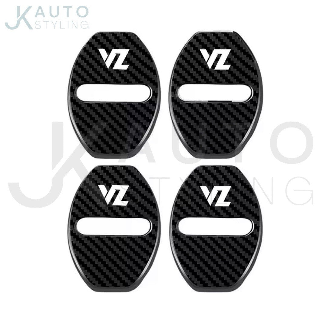 Carbon Stainless Door Lock Covers For Cupra VZ Formentor Leon Born Ateca 4pcs