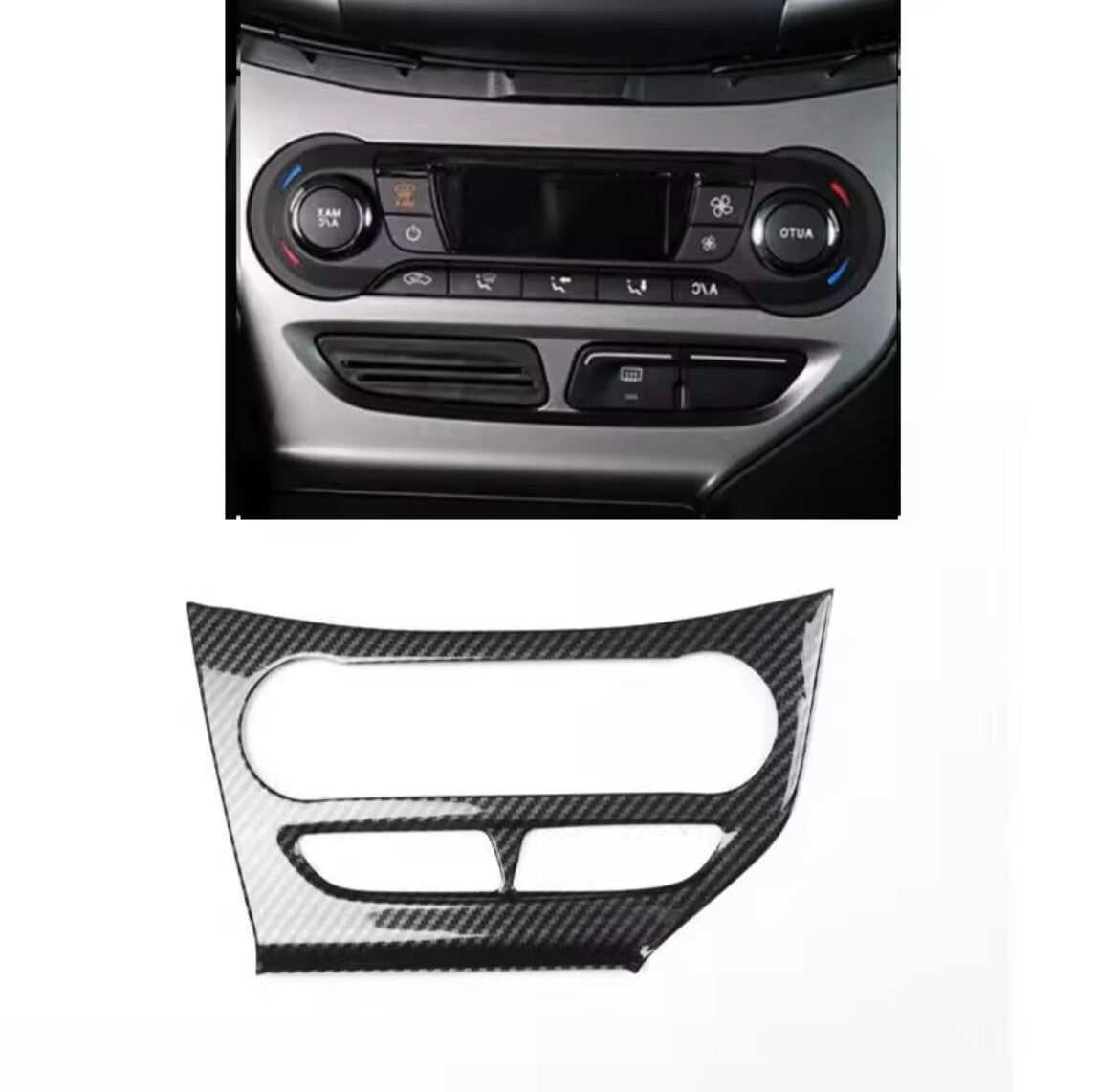 Ford Focus MK3 2011-2014 Carbon Fibre Air Con Panel Centre Dash Trim Cover RHD