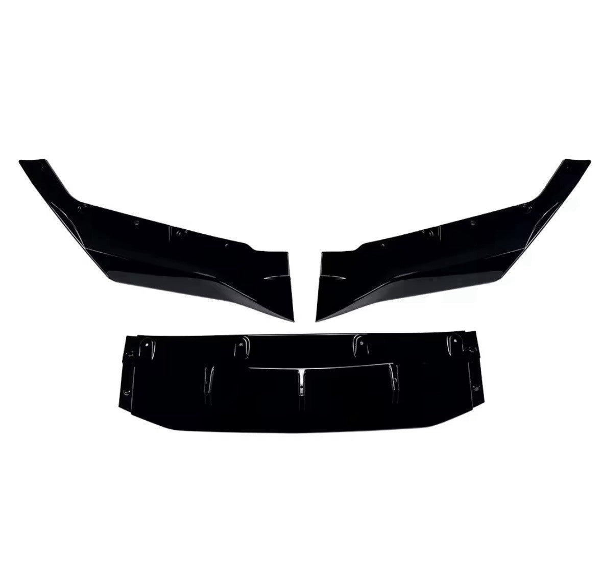 BMW 5 Series M5 F90 2018-2020 Gloss Black Front Splitter Kit Large Aero Style