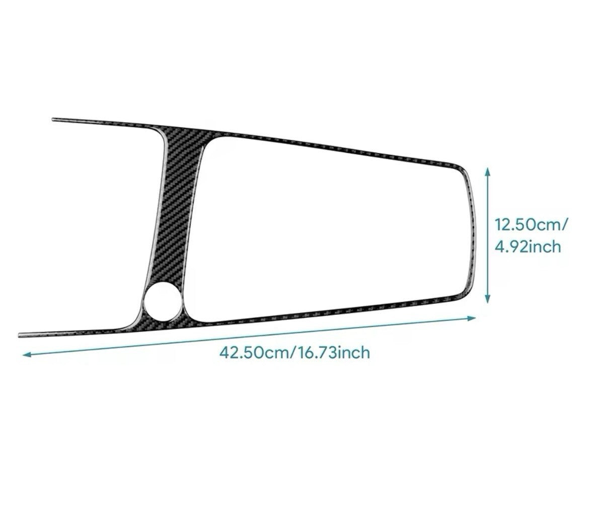 Seat Leon 2017-2019 Carbon Fibre Gear Panel Trim Surround With Stop/Start Button