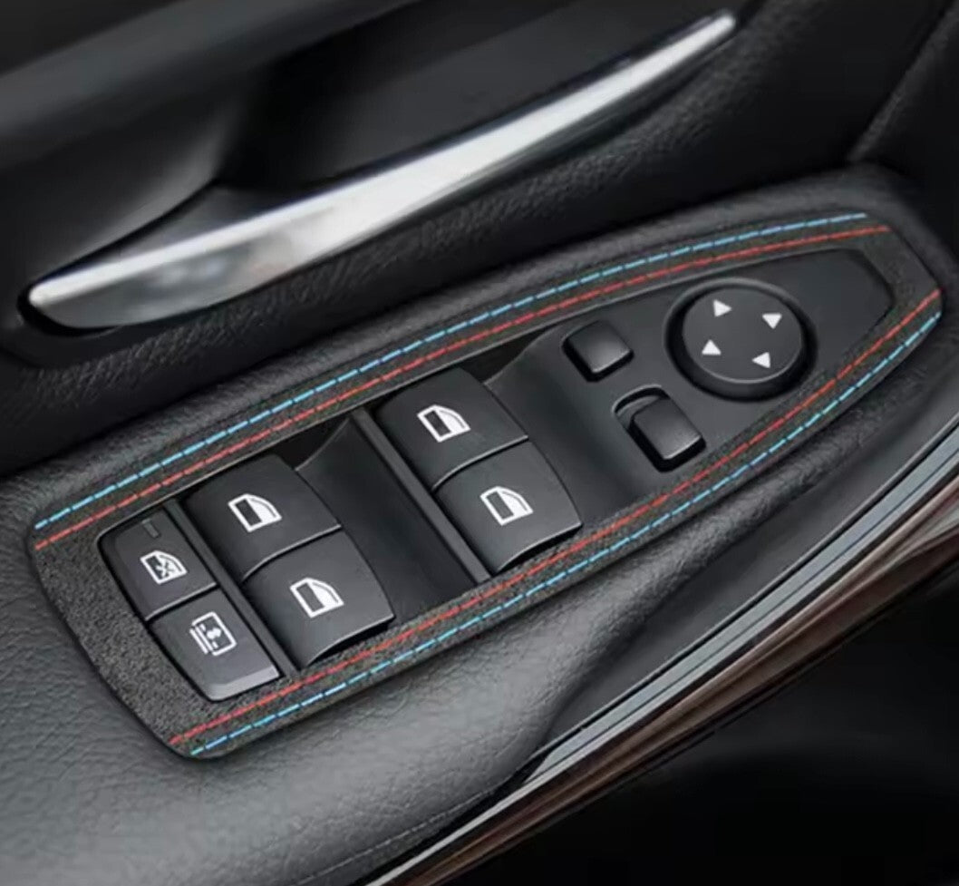 BMW 1 3 4 Series X1 Alcantara Interior Door Window Button Control Surrounds