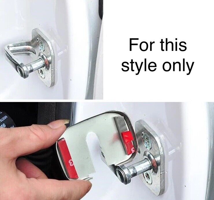 Vauxhall VXR Silver Stainless Steel Door Lock Catch Protector Covers 4pcs