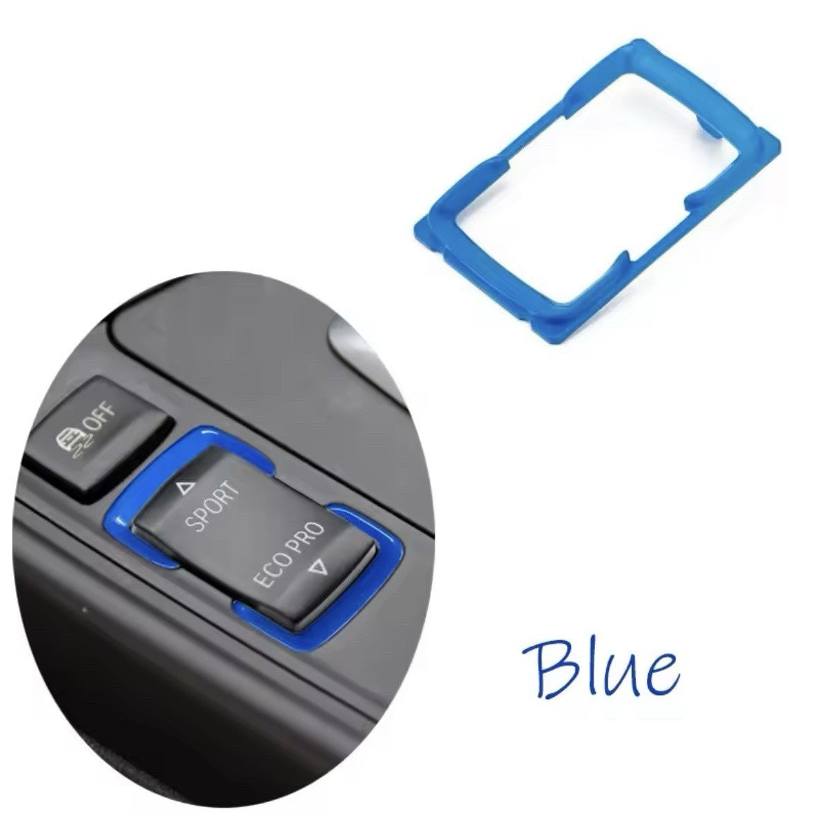 BMW 1 2 3 4 Series Blue Sport Eco Drive Mode Button Trim Surround Replacement