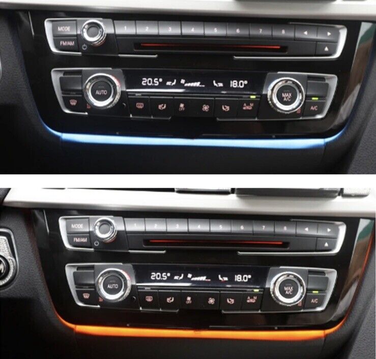 BMW 3 4 Series Gloss Black Air Con Panel Central Dash Trim With Ambient Light