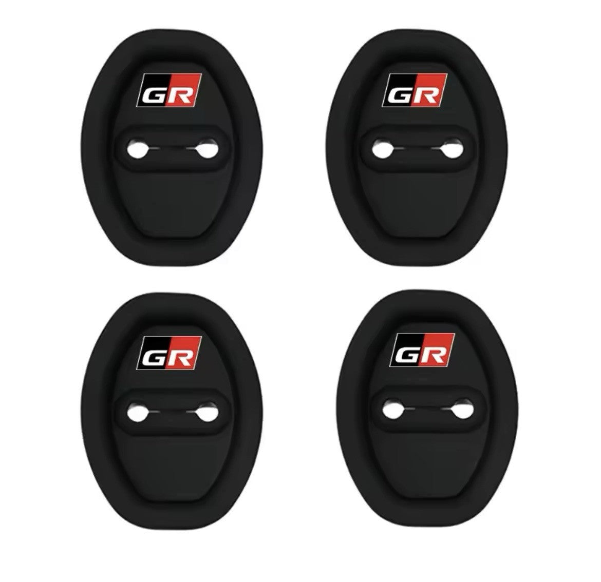 Toyota GR Sport Black Silicone Door Lock Protector Covers Yaris Corolla 4pcs