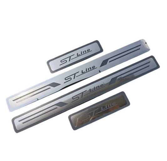 Ford ST Line Stainless Steel Door Sill Protector Scuff Plates For Ford ST Line