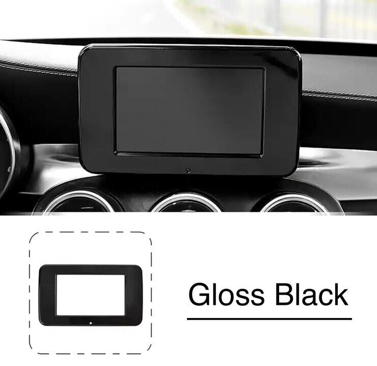 Gloss Black Infotainment Screen Surround Cover For Mercedes C Class W205